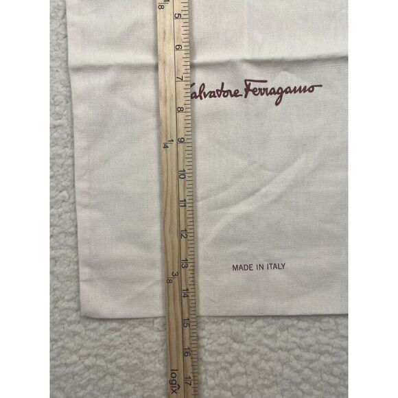 Authentic Salvatore Ferragamo 12" x 15" Dust Bag Storage Travel Duster Italy New - Picture 5 of 6